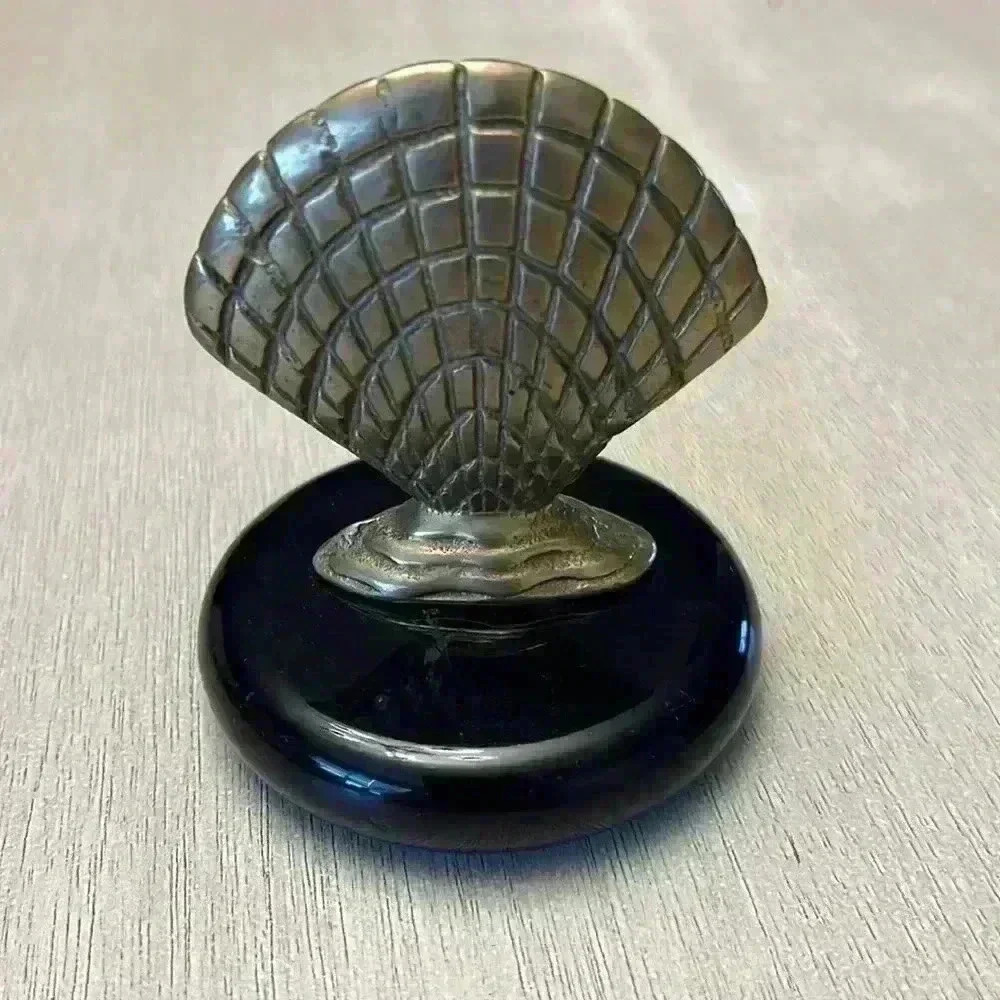 *not for sale* Vintage Brass Seashell Paperweight